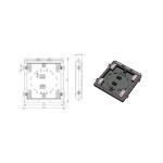 IP68 Waterproof Fiber Optic Splice Closure For FTTH/FTTx Wall Or Pole Mount