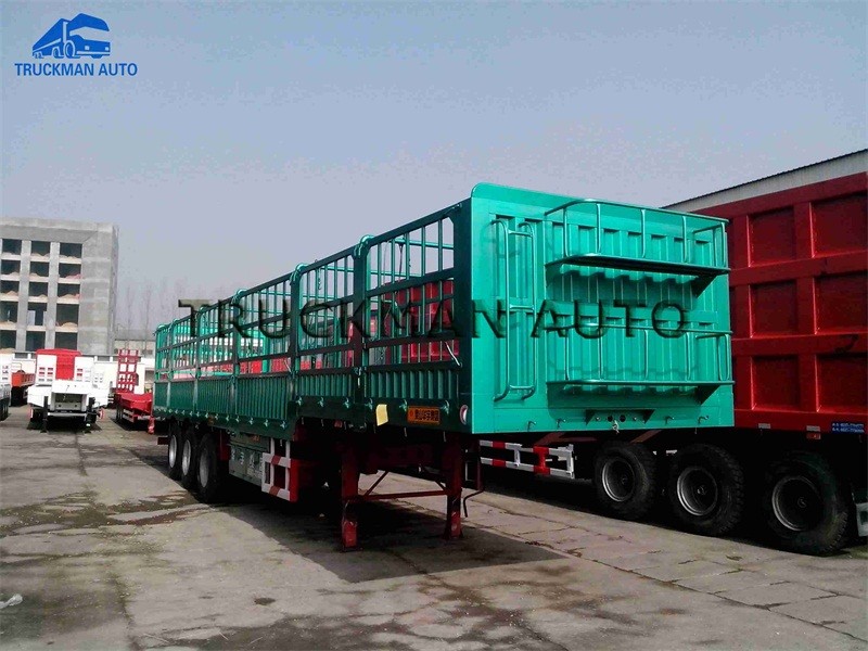 Fence Semi Cargo Trailer , Fence Tractor With 40 Tons Loading Capacity