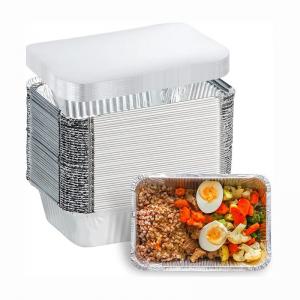 Wholesale F4 83185 Disposable Foil Containers With Lids 1750ml Rectangle Aluminium Cake Foil from china suppliers