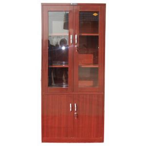 Wholesale Wooden Grain Thermal Transferred Swing Door Steel Filing Cabinet Knock Down Metal Stationery Cupboard from china suppliers