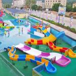 Humanization Design Amusement Park Water Slide For Kids Erosion Resistant