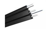 Self-supporting Soft Fiber Optic Indoor Cable Black / White Jacket Color 245