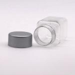 Clear Square Shape 30mL PET Plastic Bottle for Medicine Supplement Storage