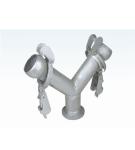 ISO9001 Bauer Type Couplings , bauer fittings type Y three way