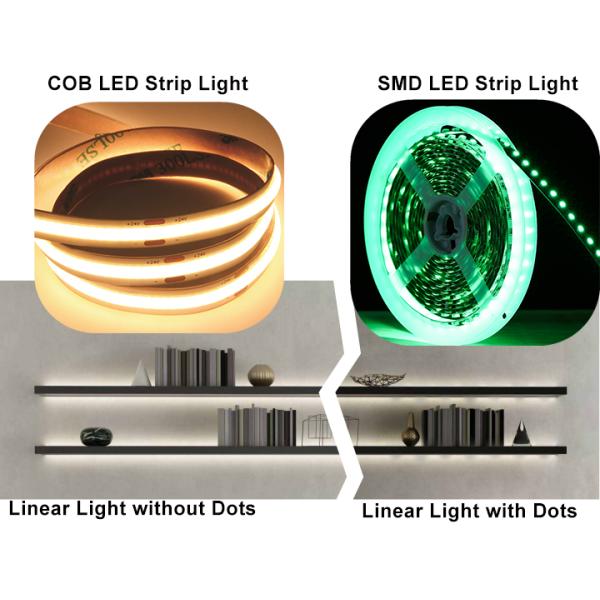 Flexible 5m 16.4ft COB LED Light Strip WIth FPC Lamp body