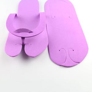 Wholesale Holiday Pink Pedicure Foam Slippers Travel Shower Sandals Soft And Elastic from china suppliers
