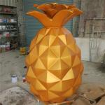 Giant Yellow Color Fiberglass Pineapple Statue
