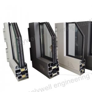 Wholesale Sound Insulation Aluminum Door Windows With Polyamide Nylon Strips Super Toughened from china suppliers