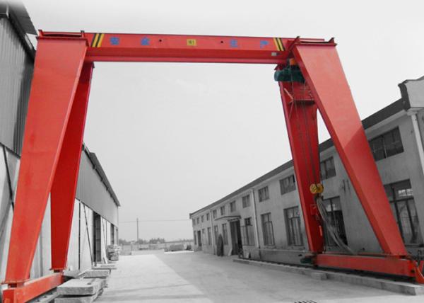 Large Single Girder 10 Ton Gantry Crane Wire Rope Remote Control For Industrial
