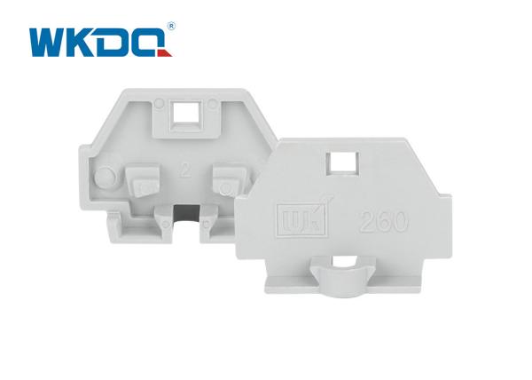 361 PA66 Nylon Gray End Cover For Mini Terminals Vibrationproof