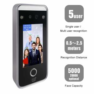 China TCP IP Fingerprint Time Attendance Facial Recognition 4.3 Inch Touch Screen on sale