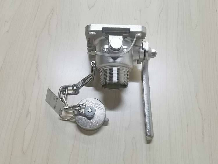 ISO Tank Container Spare Parts and Accessories 1.5'' BSP Air Inlet Ball Valve with Temperature Gauge