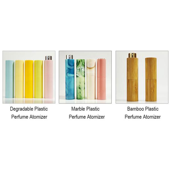 8ml 10ml 20ml Empty Black White Plastic Personalized Refill Perfume Atomizer Spray Bottle