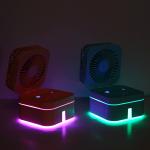 New Magic Cube humidifier Ultrasonic spray desktop fan office home Folding USB