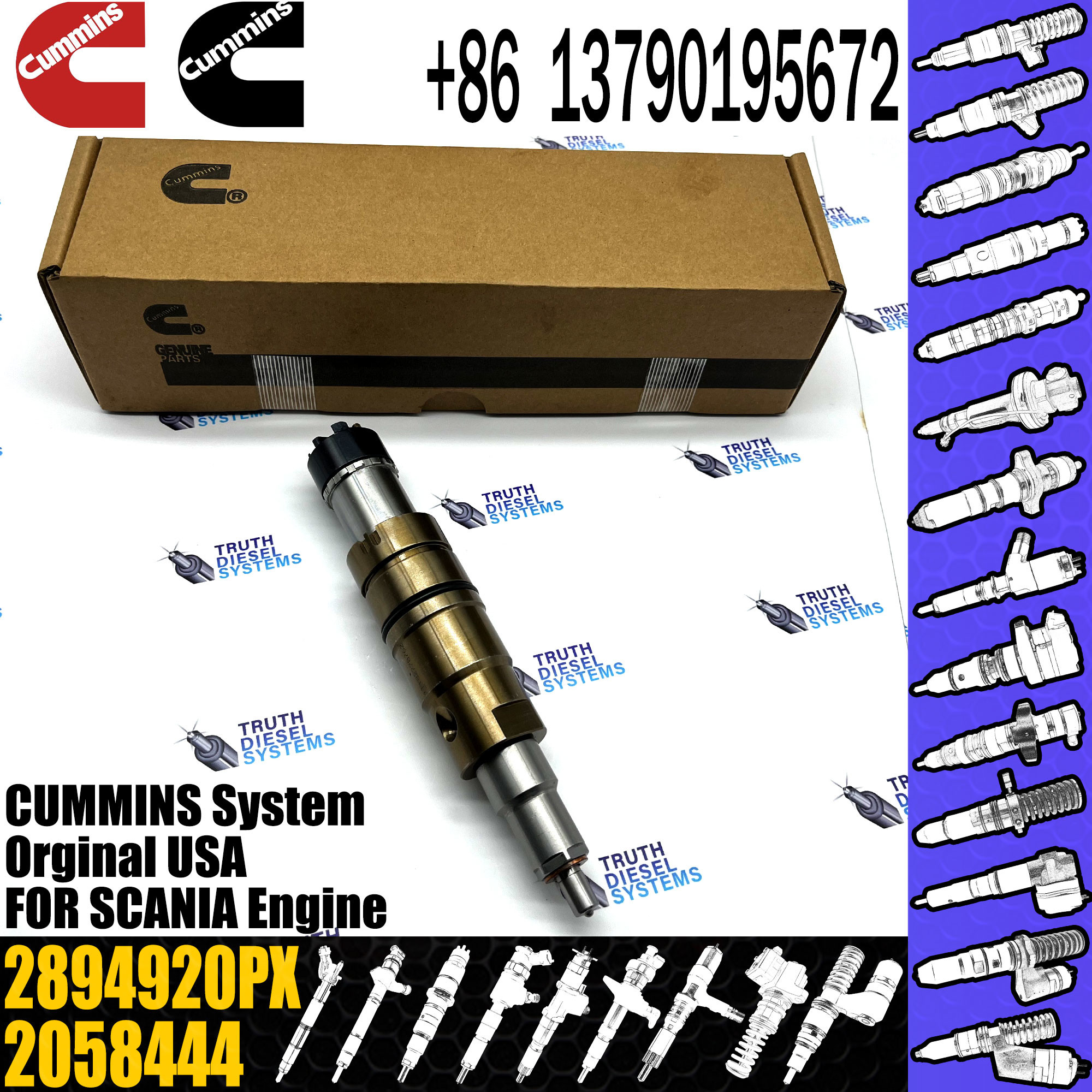Diesel common rail Fuel Injector 2894920PX 2872405 2086663 2894920 For Diesel Engine