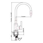 Single Handle None Spray 35mm Flexible Kitchen Faucet