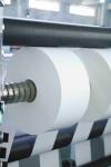 Movable Glue Type PE Coated Paper , Ordinary Sticky White Paper Sheet Roll