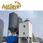 HZS90 Stationary Mini Mobile Concrete Batching Plant 178kw 4m