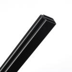 High Strength Abs Plastic Strips Black Channel PVC Trim Strip
