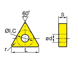 Carbide Triangle Turning Inserts TNMG160408 For Steel Processing