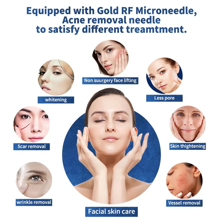 Portable Facial Lift Radio Frequency Fractional Micro Needling Beauty Equipment Rf Microneedling Machine