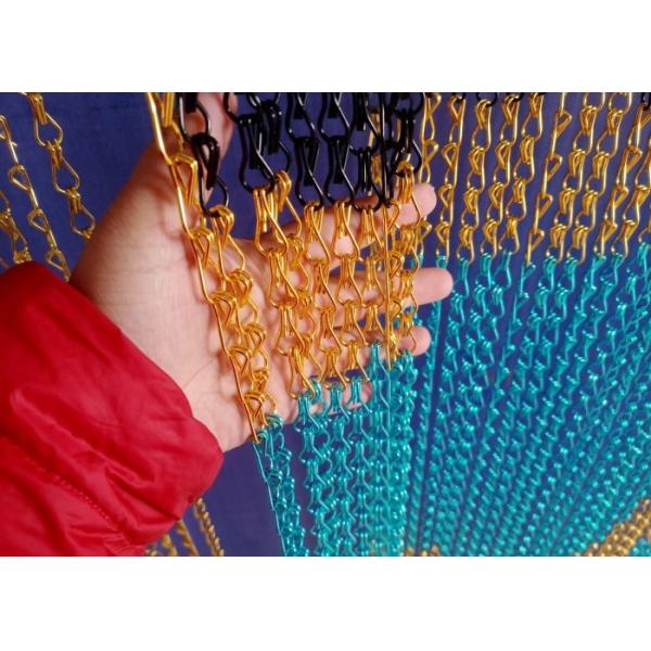 Multifunctional Metal Chain Link Curtains Walls For Architectural Decoration