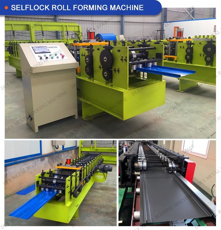 Cr12 Snap Lock Metal Roofing Machine 5.5KW Standing Seam Forming Machine