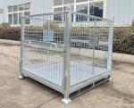 1000kg Load Capacity Foldable Steel Stillage Pallet Cage For Industrial Storage