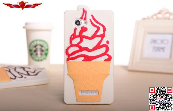 New Fashion Design Brand New Ice Cream Silicone Cover Case For Lenovo A880 Multi