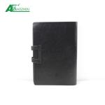 Middle size PU leather softcover snap fastener Refillable Ring Binder organizer