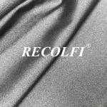 Black Recycled Tricot 4 Way Stretch Material For Yoga Pants Gym Wear
