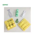 Automatic plastic ampoule bottle liquid filling sealing machine with 5 nozzles