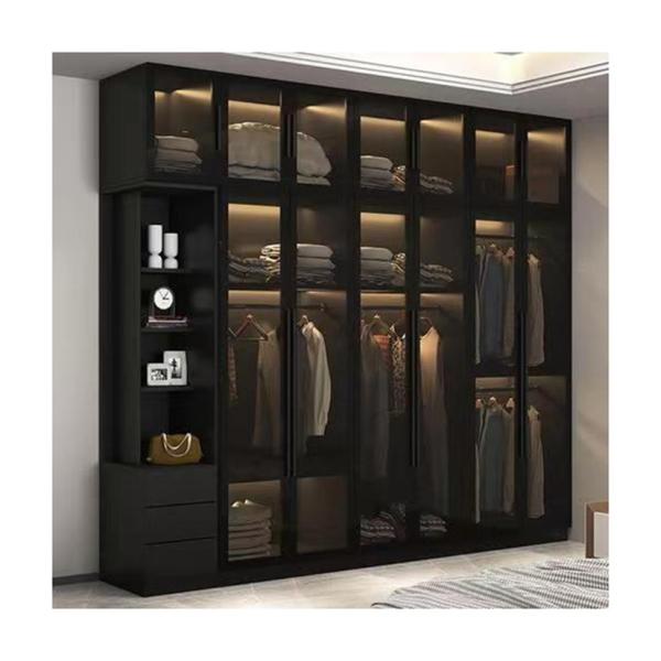 Home Furniture YALIG Modern Custom Wooden Bedroom Wardrobe Cabinet with Mail