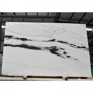 Wholesale Black Veins White Marble Panda White Wall Flooring Stairs Natural Marble Stone Slab from china suppliers