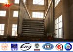 30m painting stadium high mast pole airport lighting with winch