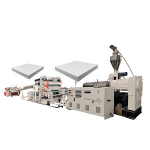 Wholesale WPC PVC Free Skin Hard Foam Crust Board Plastic Extruder Machine For Furniture Decorating House Advertizing from china suppliers