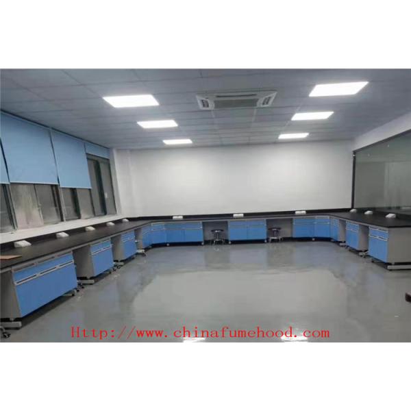 High Temperature Resistance Wood Lab Furniture / Lab Work Bench