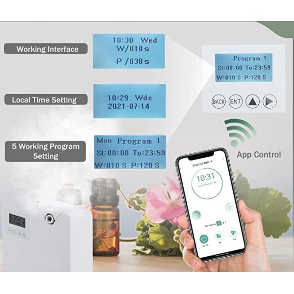 HOMEFISH Hotel HVAC Scent Machine Diffuser 300ml Customize Logo