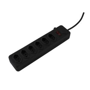 Wholesale 6 Outlets black Brazil Power Board with fuse protector switch from china suppliers