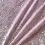 KS Shiny Crushed Spun Polyester Velvet Fabric Warp Knitted