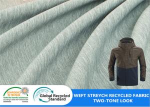 Wholesale Two Tone Weft Stretch Polyester 200D 112GSM Recycled PET Fabric from china suppliers