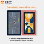 Easy Installation Weatherproof PU Coating Outdoor Prefabricated Basketball Court