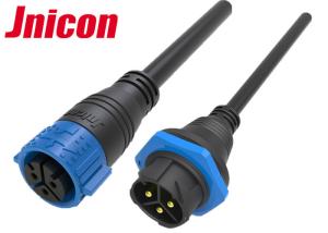 Wholesale Overmolded Waterproof LED Connectors , Pre - Assembly Large IP67 Cable Connector TUV Approved from china suppliers