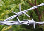 Electro Galvanized Steel Barbed Wire ety 16 X 14 Gauge 25kg / Roll For Military