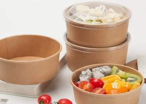 Wholesale Paper Bowl With Lid For Take Away hot soup paper bowl kraft paper bowl salad bowl lunch box from china suppliers