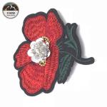 Flower Sew On Embroidered Patches / Personalised Sew On Badges Delicate Durable