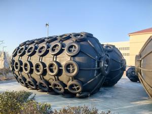 Wholesale Rubber Pneumatic Boat Fender With Tyre Chain Net Protective Sleeve And 0.25-0.3MPa Bursting Pressure from china suppliers