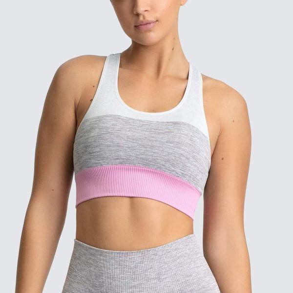 Back-to-back color seamless knitting breathable sports underwear lady speed yoga