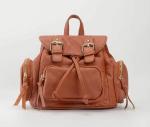 Lady Backpacks Cowhide School Bags First Layer Leather Double Shoulder Bags