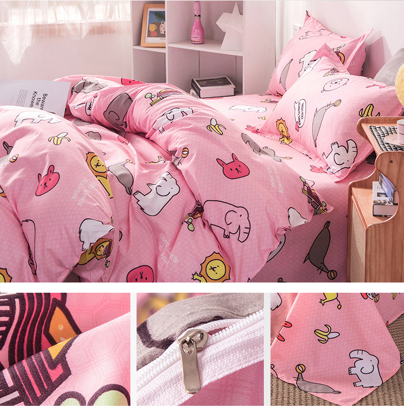 100% Cotton Air-permeable Plant Pattern Juego De Sabanas De Algodon Customized Comforter